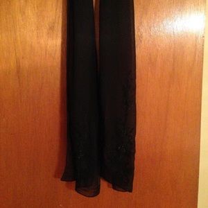 Sheer Black Scarf